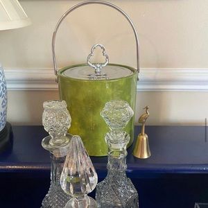 Irvineware Mid-Century Avocado Green Ice Bucket